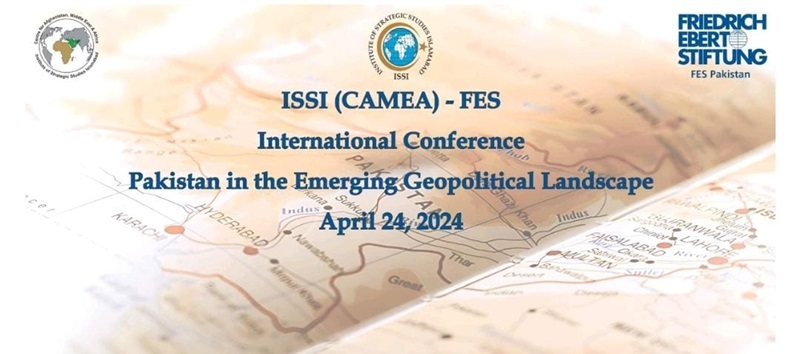 Delighted to co-host the @ISSIslamabad - @FES_PAK International Conference on “Pakistan in the Emerging Geopolitical Landscape” on 24 April 2024. A distinguished group of national🇵🇰 and international🌍scholars & experts set to share rich & diverse perspectives. @ForeignOfficePk