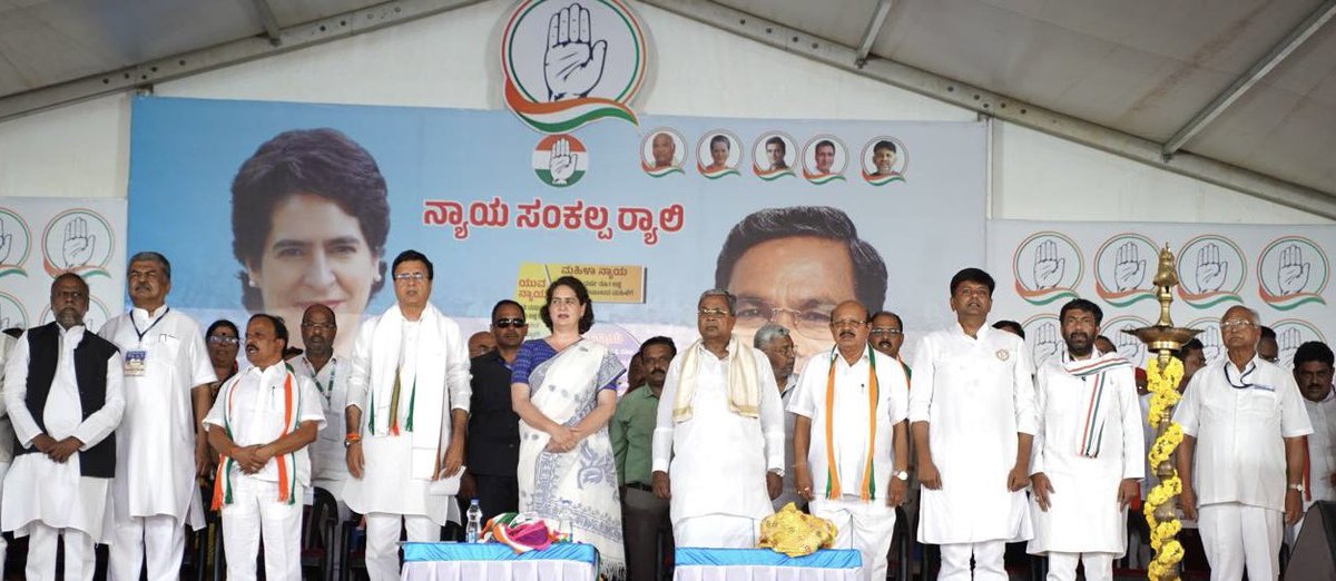 The upsurge in Chitradurga today as Smt. Priyanka Gandhi addresses the sea of people . The blessings of people is overwhelming! Congress Guarantee Sarkara V/S #ModiChombuSarkara !