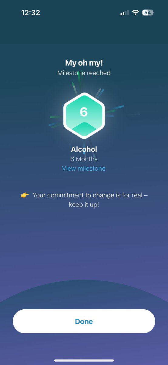 6 months achieved. #RecoveryPosse #alcoholawareness #MentalHealthMatters