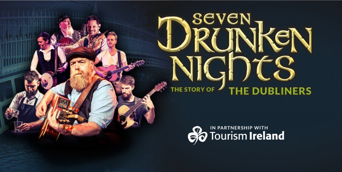 Direct from the West End, Seven Drunken Nights tells the story of The Dubliners and their 50 year career, invoking the spirit of Ronnie Drew, Luke Kelly, Barney McKenna, John Sheahan, Ciaran Bourke and Jim McCann. Thurs, 20 June 2024 - 8PM 👉 Tickets: bit.ly/448ZHsv