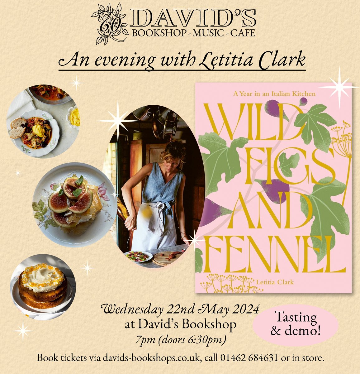 May cookery events coming up with two wonderful cooks, Benjamina Ebuehi and Letitia Clark! Tickets here:  davids-bookshops.co.uk/blogs/news/aut…