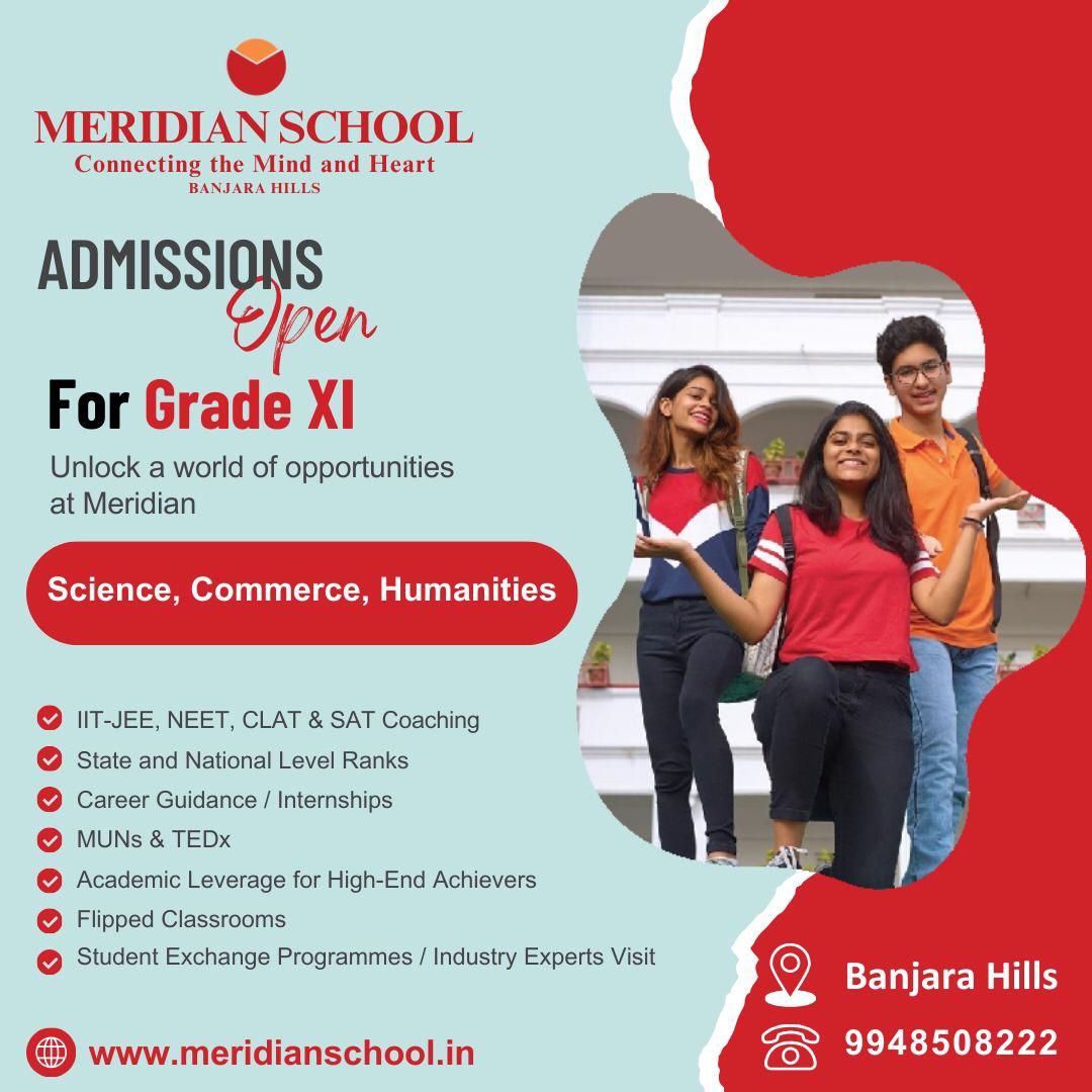 meridianschol's tweet image. Admissions Open for Grade XI! Dive into a world of excellence and innovation at Meridian School, Banjara Hills. Enroll now and embark on a path to success!

#MeridianMadhapur #AdmissionsOpen #ClassXI #EducationForExcellence #MeridianSchool #meridianmadhapur #meridianbanjara