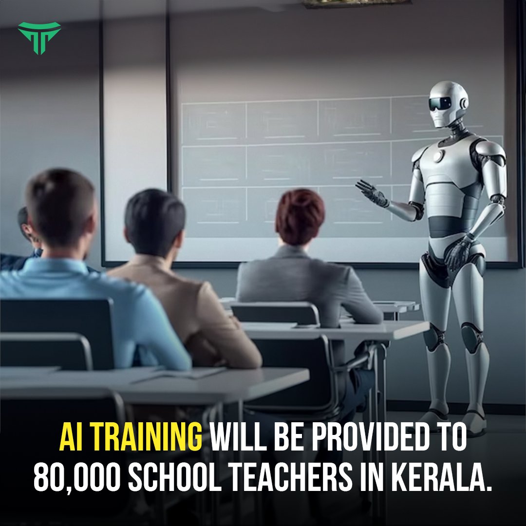 In a first for the nation, approximately 80,000 secondary school teachers in Kerala are set to undergo practical AI training organized by Kerala Infrastructure and Technology for Education (KITE).  #TeacherAItraining
#Empoweringeducators
#KITEAItraining
#AIinEducation