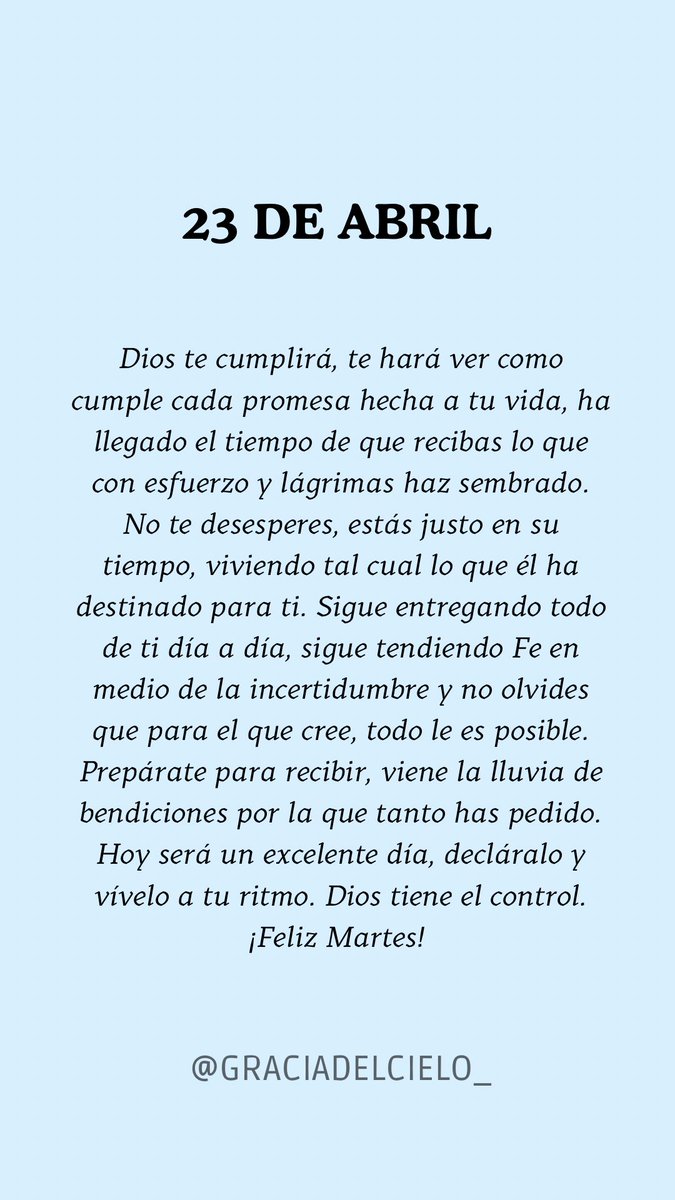 ¡Hoy será un excelente día en nombre de Dios! 🙏🏽✨