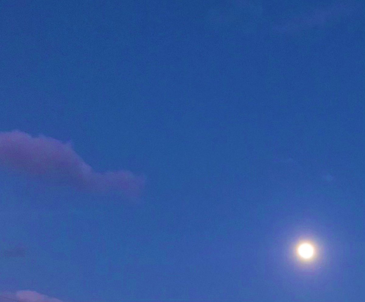 The #Moon mimicking the #Sun last night. 

#FL #FullMoon