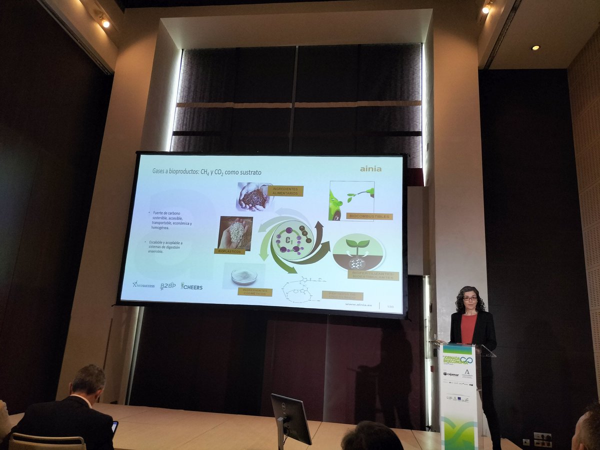 Bioeconomia_And's tweet photo. Durante el bloque 3 de las Jornadas de Bioeconomía hemos conocido como @ainiatecnologia, #biovicconsulting, #carboliva @BiolandEnergy y #domca han convertido al sector #agroalimentario en productor de #bionergias ▶️ adaptación a los sustratos, al entorno y a los usuarios finales. https://t.co/r0UZGBpwCq