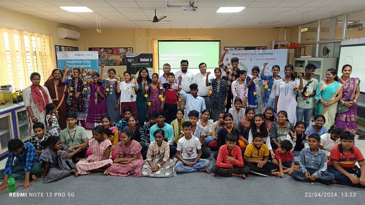@RSCBhubaneswar a unit of @ncsmgoi @MinOfCultureGoI celebrated #WorldEarthDay2024 on 22nd April by organized Interactive Session on #PlanetVsPlastics #creativeworkshop on #bestoutofwaste and #Interactive_Quiz_Contest during the occasion. @SwitchOnFoundation @sgrpvtltd @aaina_ngo