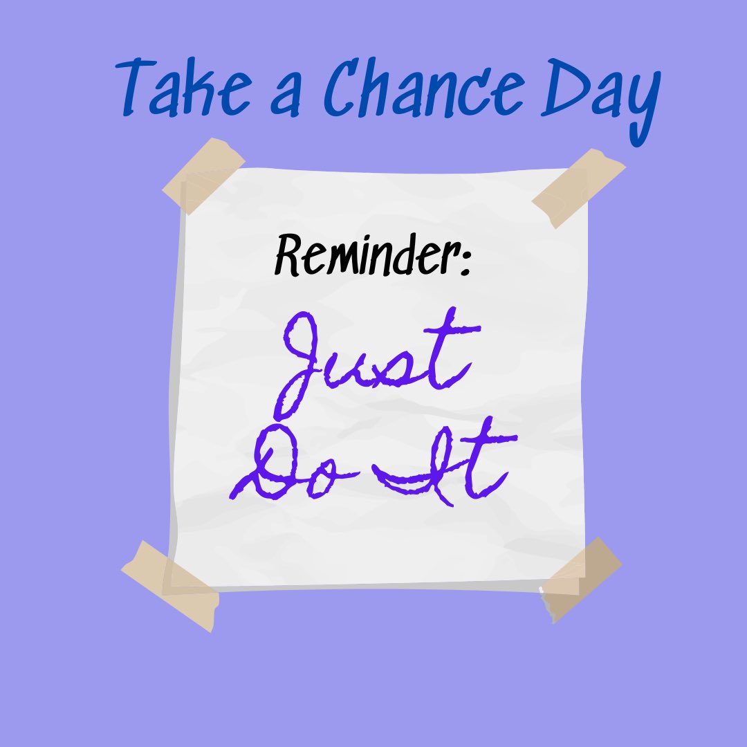 Even if it is just the first step toward that goal, it will be one step closer than before. #justdoit #start #takeachance #takeachanceday