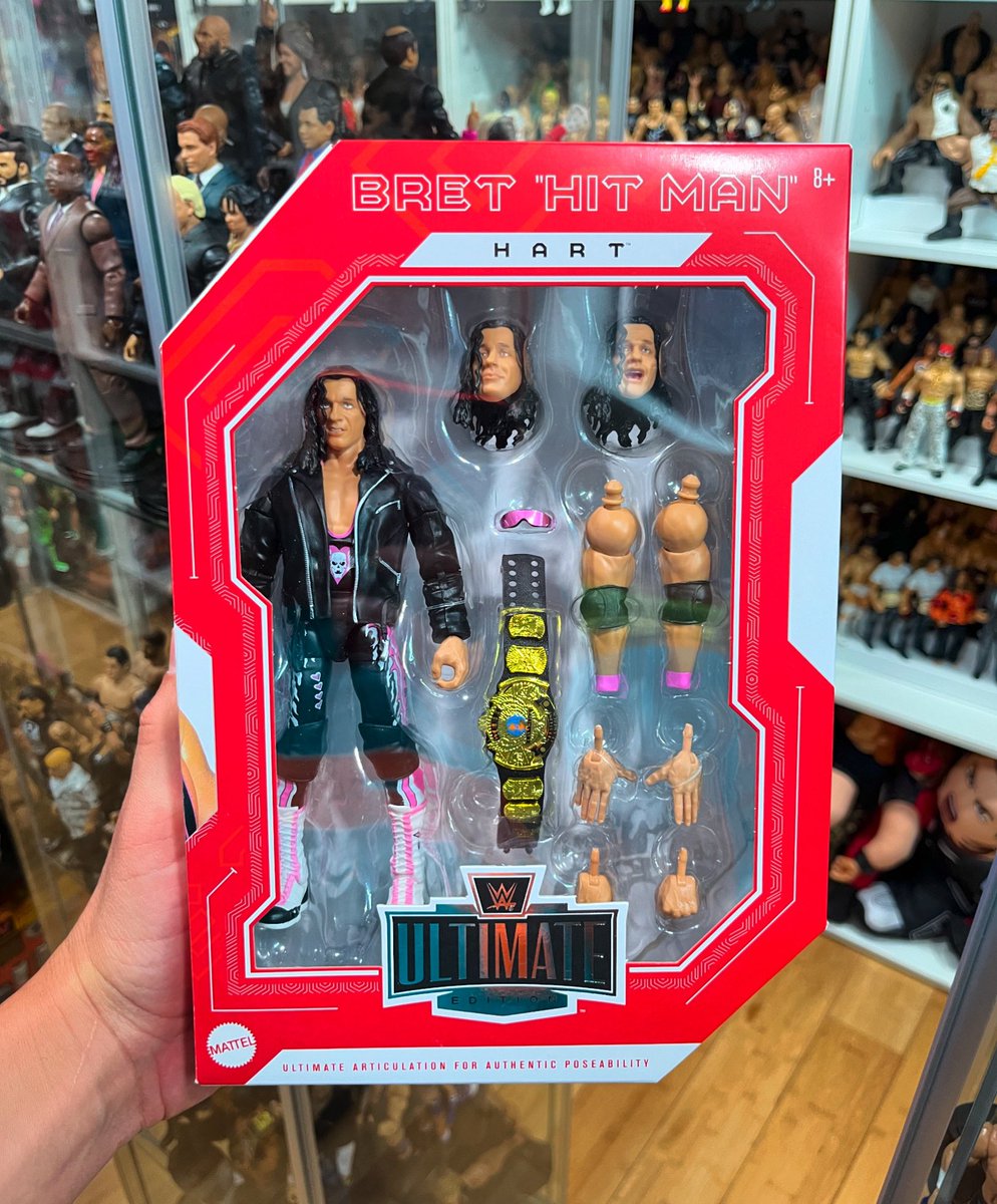 Bret, your head sculpts - WOOF! This figure looks damn near perfect, but that Hit Man likeness is tough to capture. 

Join Whatnot @ WHATHEEL.com & get $15 to use!

#figheel #actionfigures #toycommunity #toycollector #wrestlingfigures #wwe #aew #njpw #tna