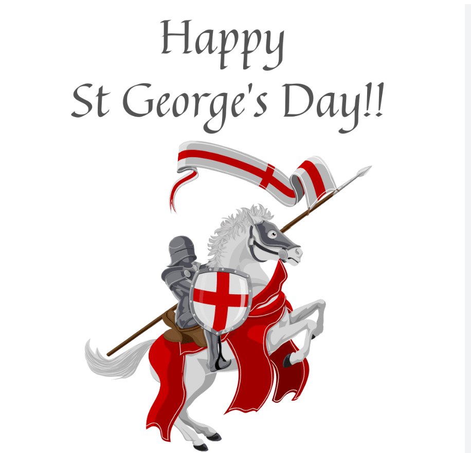 Wishing you a Happy St Georges Day #StGeorgesDay