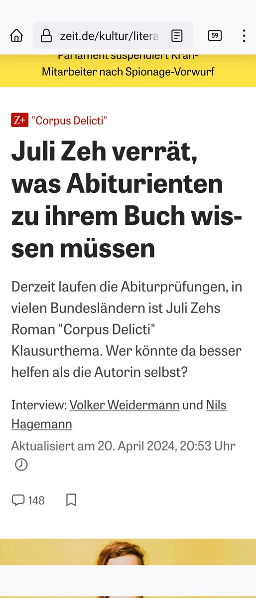 Die Zeit <a href="/zeitonline/">DIE ZEIT</a> recherchiert derzeit offenbar, was es braucht um Jugendliche in Abos zu locken.