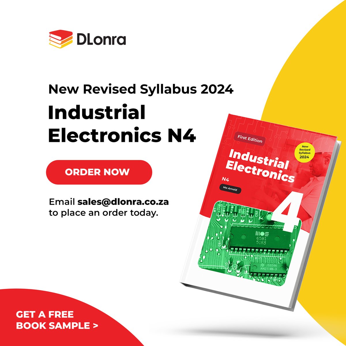 Dlonrapublish's tweet photo. Attention NATED students &amp; educators!📣
We're thrilled to announce the release of the newly revised IELN4 textbook (2024).📚 
Email marketing@dlonra.co.za for a complementary book sample. Visit https://t.co/s7Ajh8iwlK for more info. #industrialelectronics #textbookrelease #IELN4 https://t.co/lNLW81LSM8