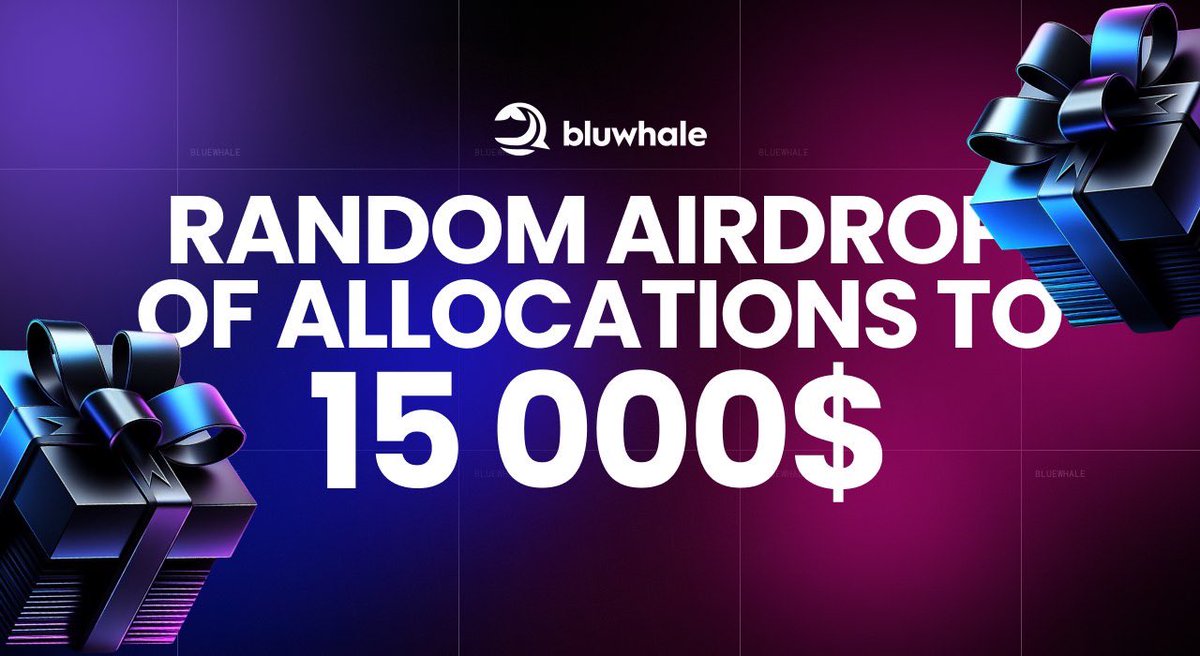 $600 — 10 Days — ➖ RT & Join Telegram & Complete Tasks : t.me/Bluwhaledrawbot Don’t forget the $15,000 Prize🤑 Post Proof