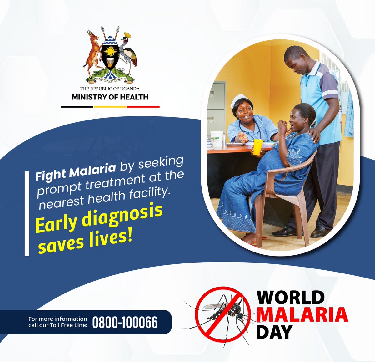 @MinofHealthUG Do you know that malaria kills! when you experience signs and symptoms of #Malaria  rush to the nearest health center.
#WorldMalariaDayUG24