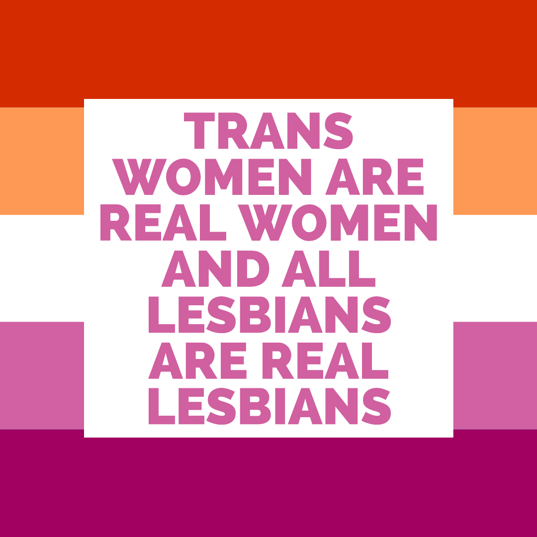 It's #LesbianVisibilityWeek

22 Apr 2024 - 28 Apr 2024 every day, all week

Trans lesbians are real lesbians.
Transn't Lesbians are real lesbians.
NB Lesbians are real Lesbians.

All of you are valid, and we love you all.

Also you are all super cool. ;)

#LVW24