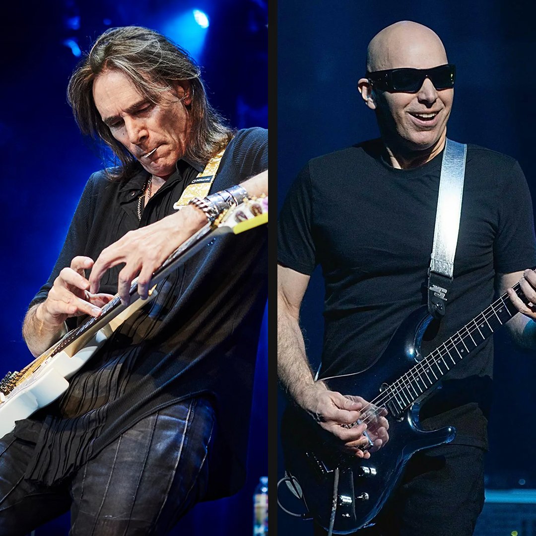 🎸🔥 Battle of the Guitarists #6! In today’s showdown, we have two titans of the guitar world: Steve Vai vs. Joe Satriani. Both are masters of their craft, but whose skills resonate more with you? Cast your vote! 🎶🤘 #GuitarBattle #SteveVai #JoeSatriani #GuitarGods #guitarist