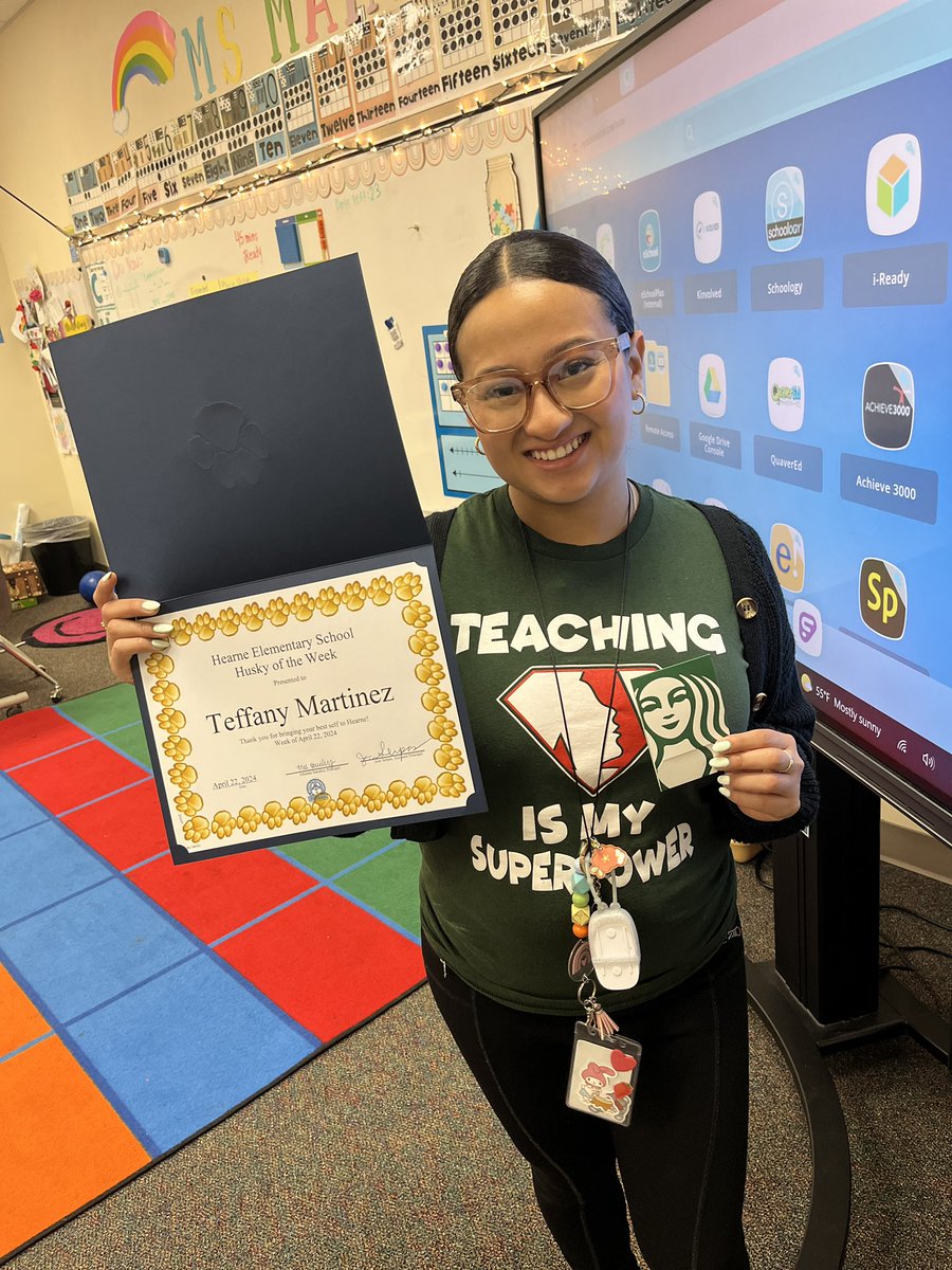 hearnehusky's tweet photo. Congratulations to our Huskies of the Week, Ms. Lopez, Ms. Martinez, and Ms. Molina! Thank you for bringing your best selves to Hearne each day! We appreciate you! #HuskiesLEAD https://t.co/82Iqlrn4Wh