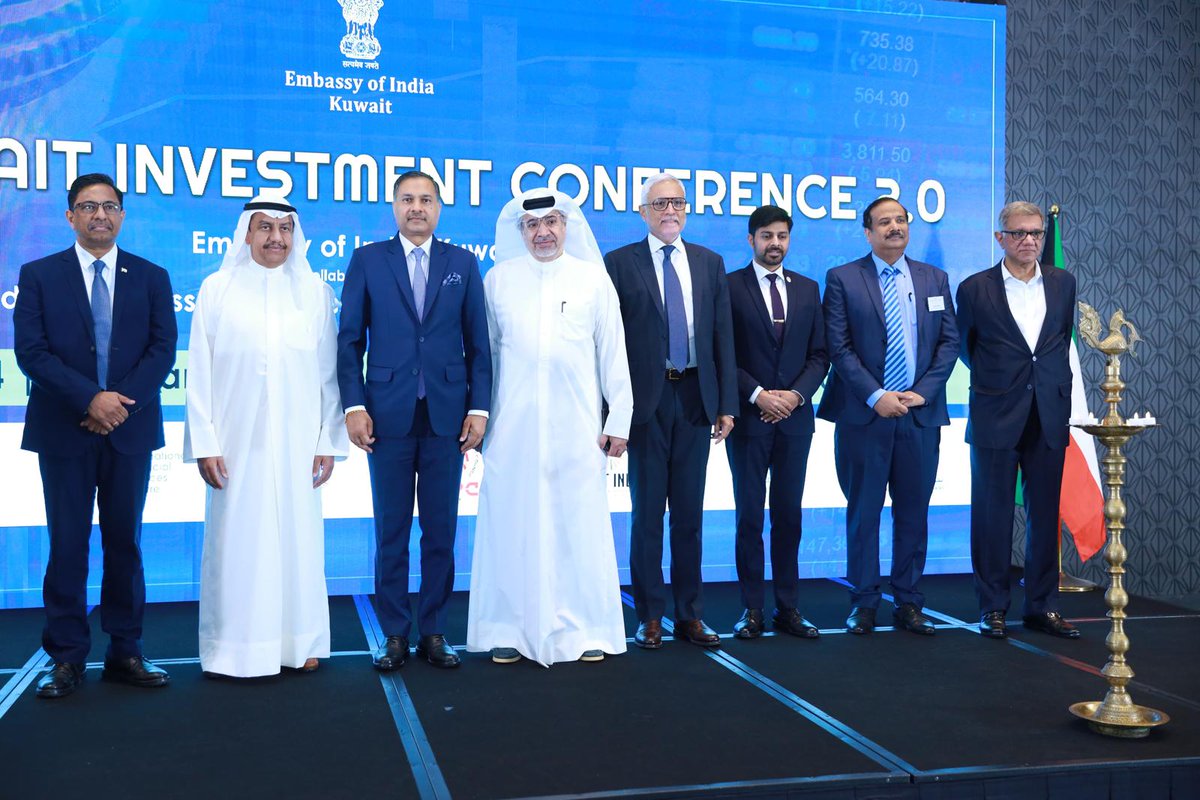 The 🇮🇳 🇰🇼 Investment Conference 2.0 was organized by Embassy with support of IBPC, UIC and KCCI. Managing Director of Kuwait Investment Authority (KIA) was the Chief Guest. Senior-official led delegations from GiFT city, NIIF, InvestIndia and CII participated.