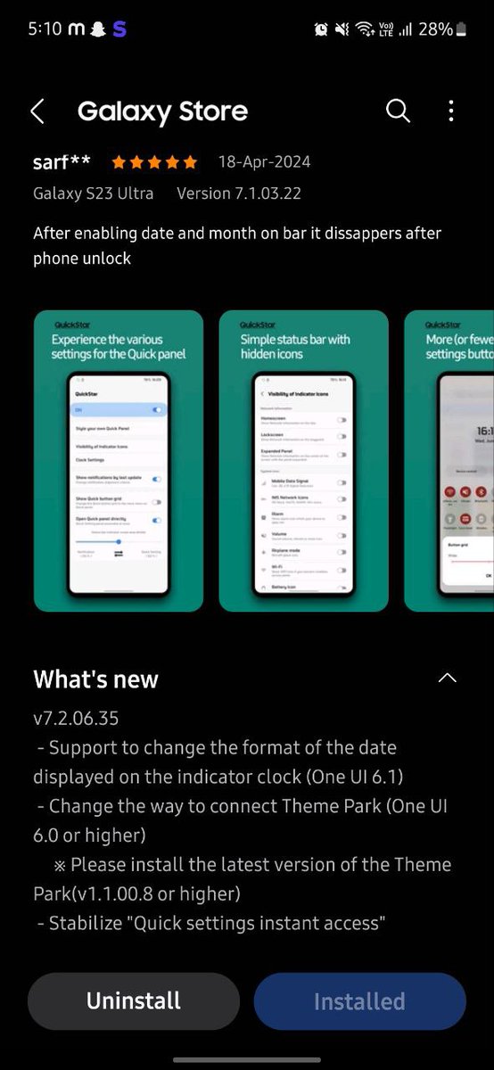 SamSWUpdate's tweet photo. Samsung QuickStar Good Lock module update #Samsung #QuickStar #OneUI https://t.co/L1IX8c8mkQ