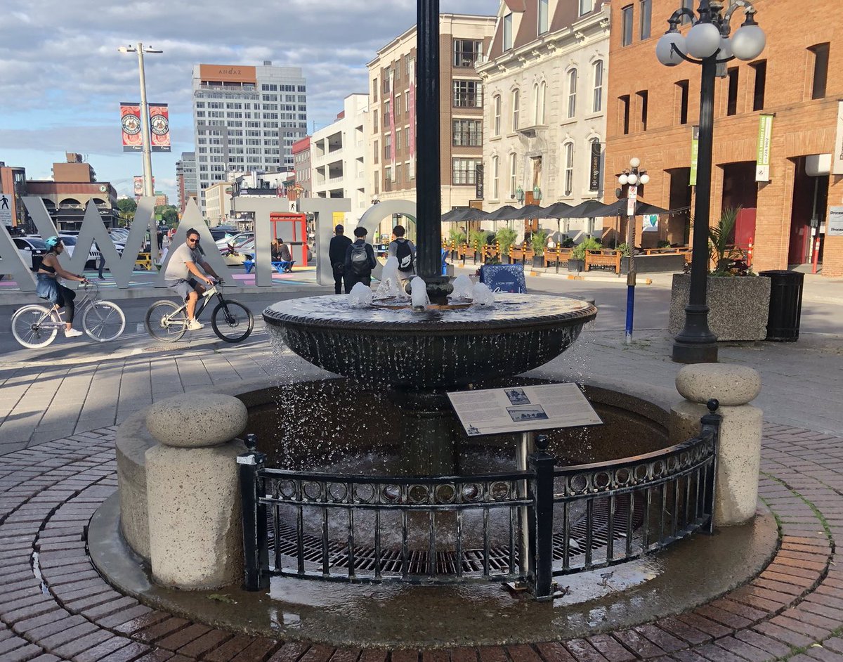 Fountains play an interesting role in our urban parks and spaces. They create a sense of place by being a focal point for surrounding seating, they can be artistic and historical, plus they dampen urban noise with the sound of flowing water. Which park do you think needs one?