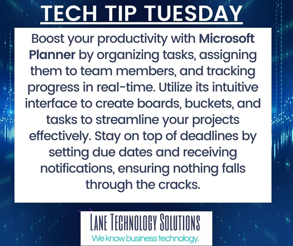 Have you used Microsoft Planner yet? Check out our #techtiptuesday...

#microsoftplanner #winterparkFL #businessolutions