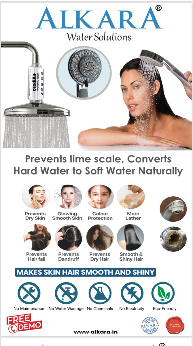 Alkara soft water conditioner converts hard water to soft water naturally, prevents lime scale #softwaterconditioner #watersoftener #water #limescale #hyderabad #pune #chennai #bangalore #alkara