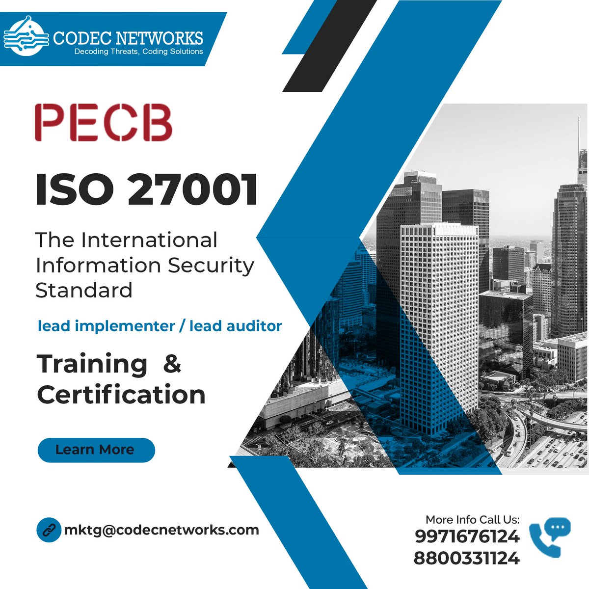 Codec_Networks's tweet image. The international standard #ISO27001 is based on the Plan-Do-Check-Act process and describes the best practices in business continuity systems.
#ISO27001ISMS👉codecnetworks.com/Trainings/PECB…
#CodecNetworks #PECB #PECBCertification #PECBTraining #ISO27001Training #ISO27001Certification