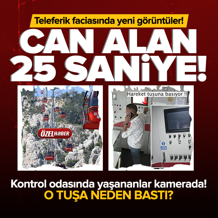 Teleferik faciasında yeni görüntüler! Kontrol odasında yaşananlar kamerada ahaber.im/75hpjc_smt