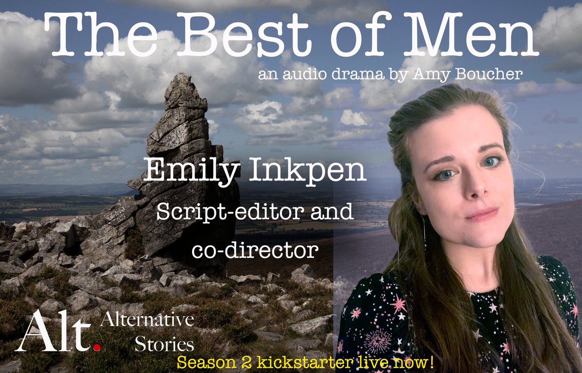 It's a huge pleasure to introduce the supremely talented @emilyinkpen to the team for our #folkhorror story The Best of Men by @g0blinegg Emily is the writer of @thedexlegacy #audiodrama + a talented director and actor. She'll really strengthen our team for this one