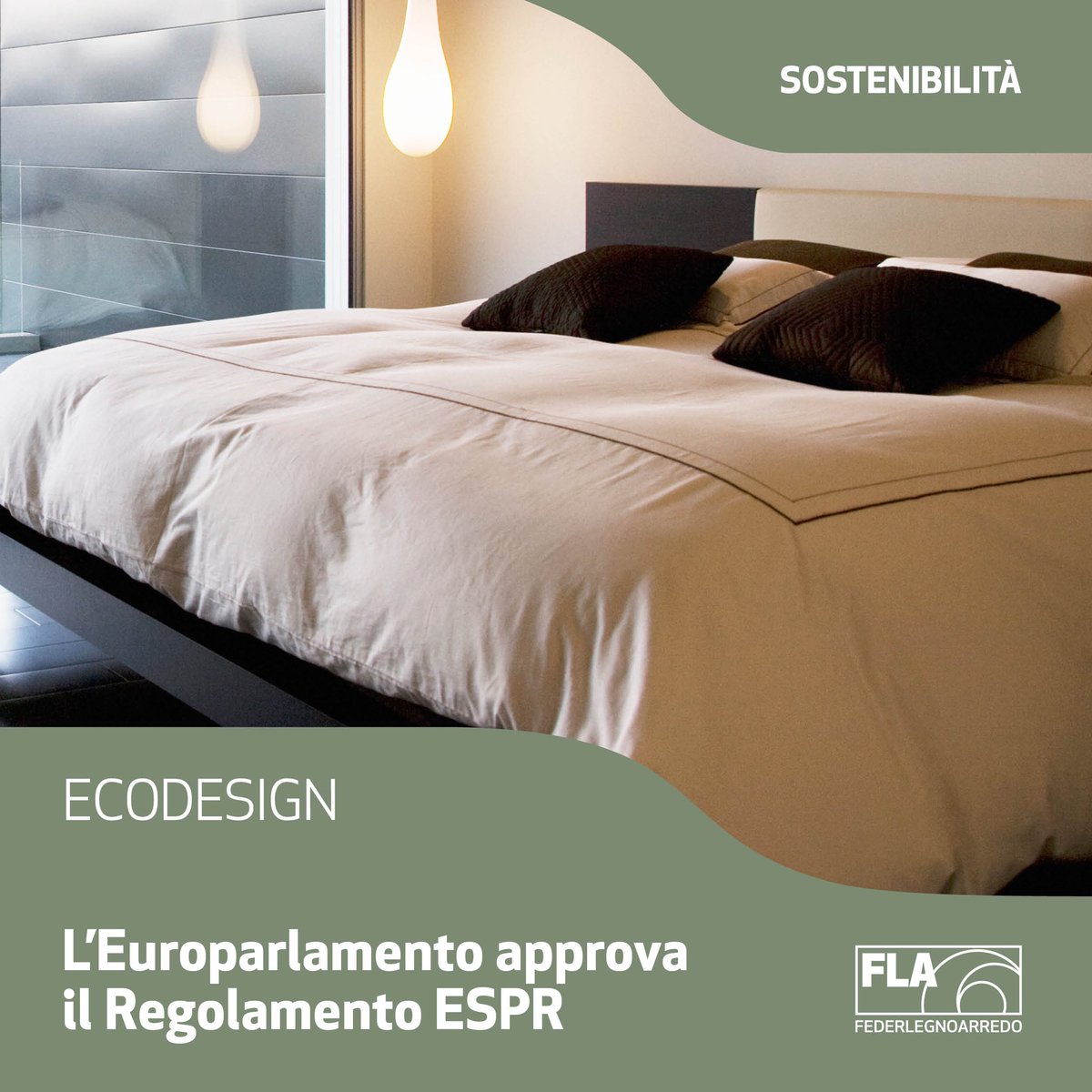 Approvato il Regolamento #ESPR. Nelle prossime settimane sarà pubblicato in Gazzetta Ufficiale ed entrerà in vigore dopo 20 gg.

Come impatterà sulle aziende del #legnoarredo? Ne parliamo il 24/05 nel webinar “Nuove regole per l’ecodesign” ➡️ ufficio.ambiente@federlegnoarredo.it