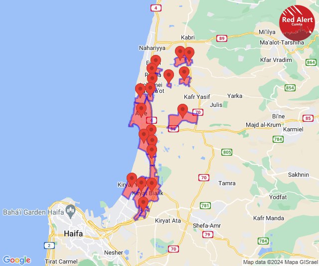 🇱🇧🇮🇱🚨🚨 - Les sirènes d'alarme retentissent à Naharia et Acre, suite à l'intrusion de drones-suicide depuis le Liban.

(Red Alerts)