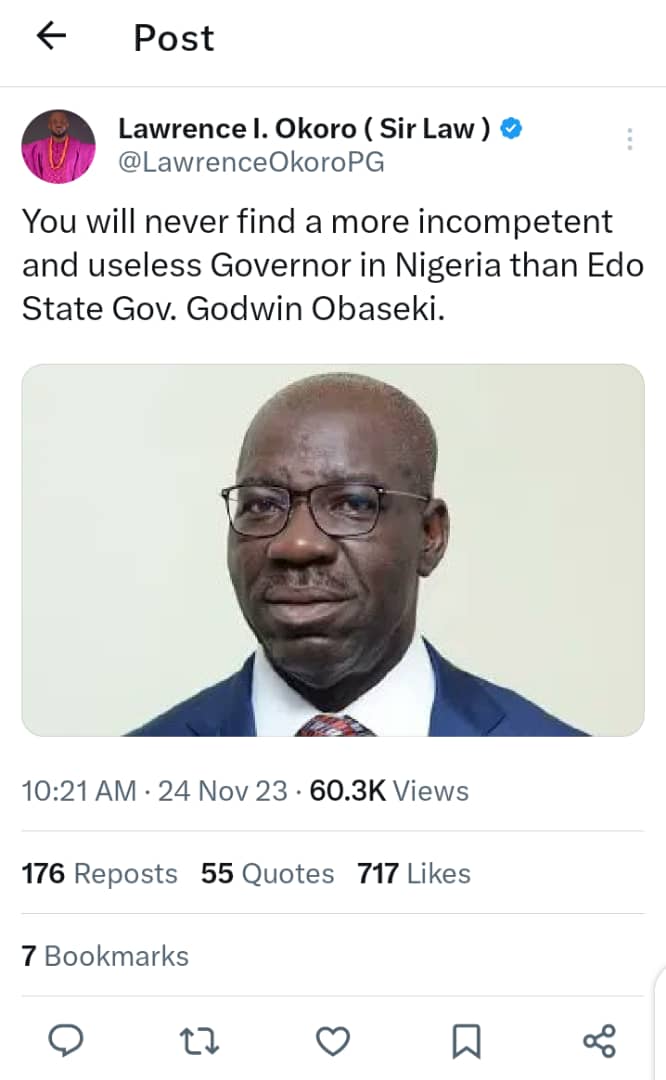 When I saw this ehh...I laffed so hard ehhhh. This post isn't even up to a year sef🤣🤣🤣
Dem never approach am for fairness,  equity and bla🤣🤣🤣🤣
See ehh... these kokoro Obidients know the truth but poverty na bastard!!🤣🤣🤣🤣
May I never go bk to what I open condemned!! May…