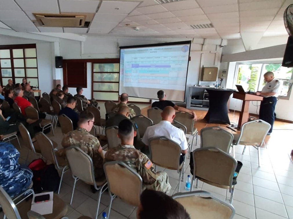 Planners for @FANC_Officiel are involved in preparation for #EQT24 & #CDS25: two-year cycle is joint & multinational training dedicated to interoperability of military forces in context of post-natural disaster crisis management #HADR in South #Pacific