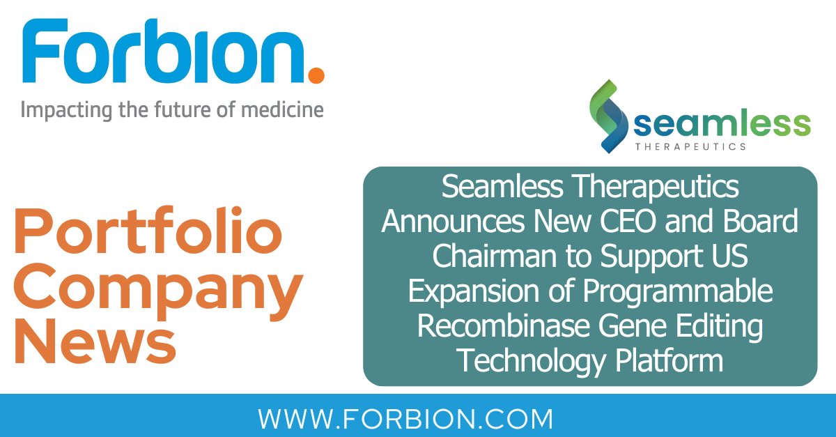 Read about the new appointments at Seamless Therapeutics #career #portfoliocompany #lifesciences #bitoech forbion.com/en/news/seamle…