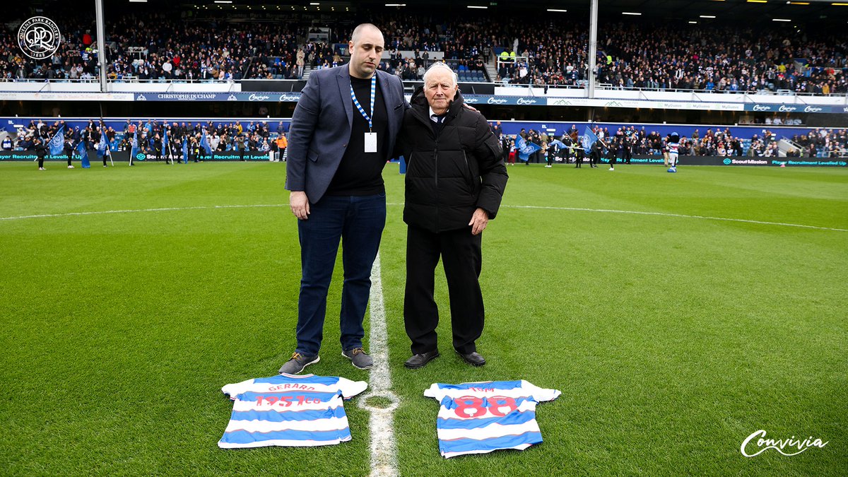 QPR's tweet photo. Remembering John &amp; Tom.

We paid tribute to PC John Gerard and steward Tom Hyett before kick-off on Saturday.

May they both rest in peace 💙🤍 https://t.co/0WJzBTwYNv