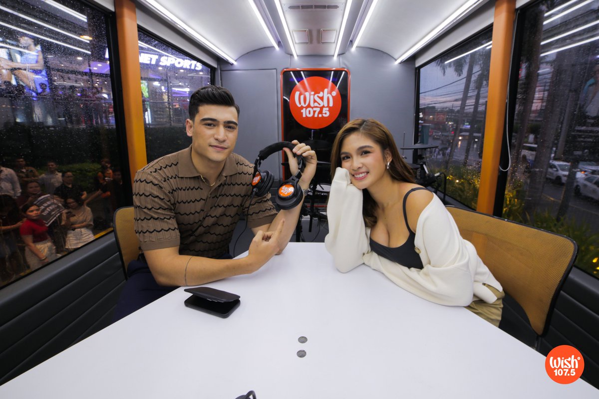 wish1075's tweet photo. Artists Marco Gallo and Heaven Peralejo hopped aboard the Wish Bus and shared details about their upcoming movie, "Men Are from QC, Women Are from Alabang." https://t.co/CimERjZ13X