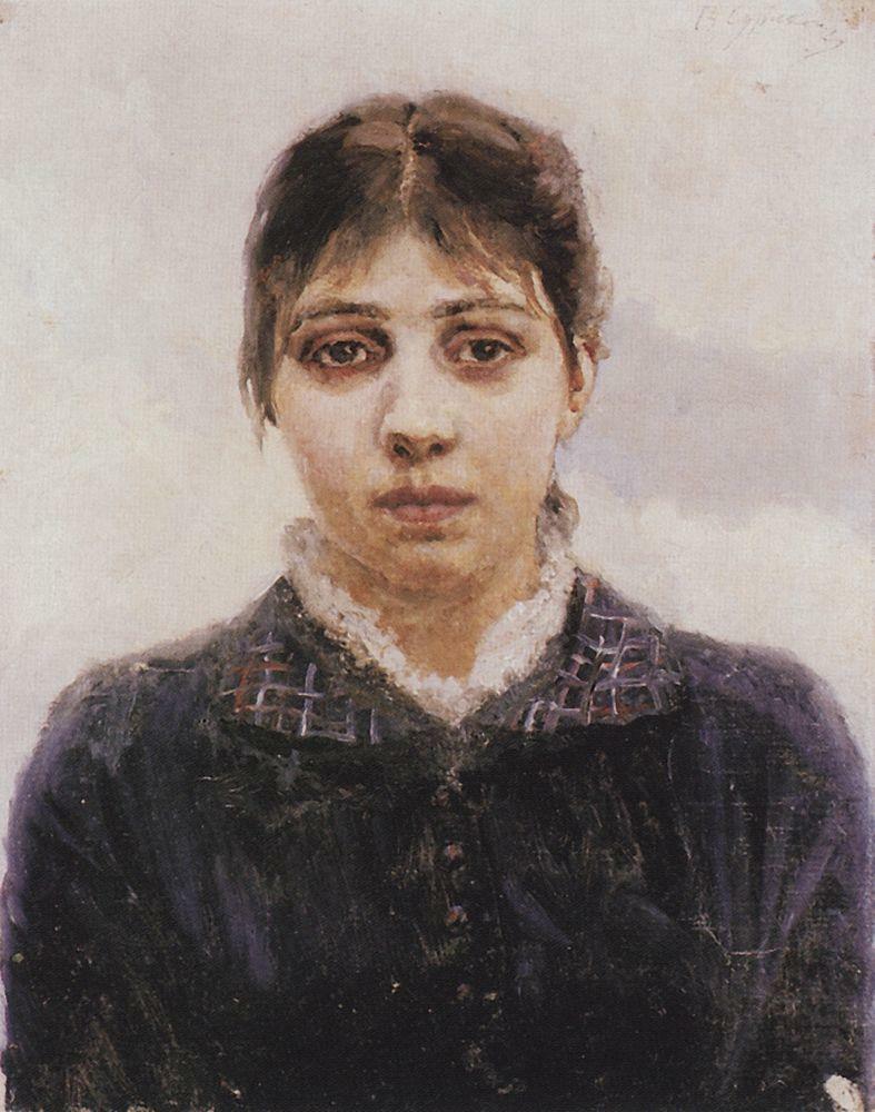 Portrait of E. A. Surikova wikiart.org/en/vasily-suri…