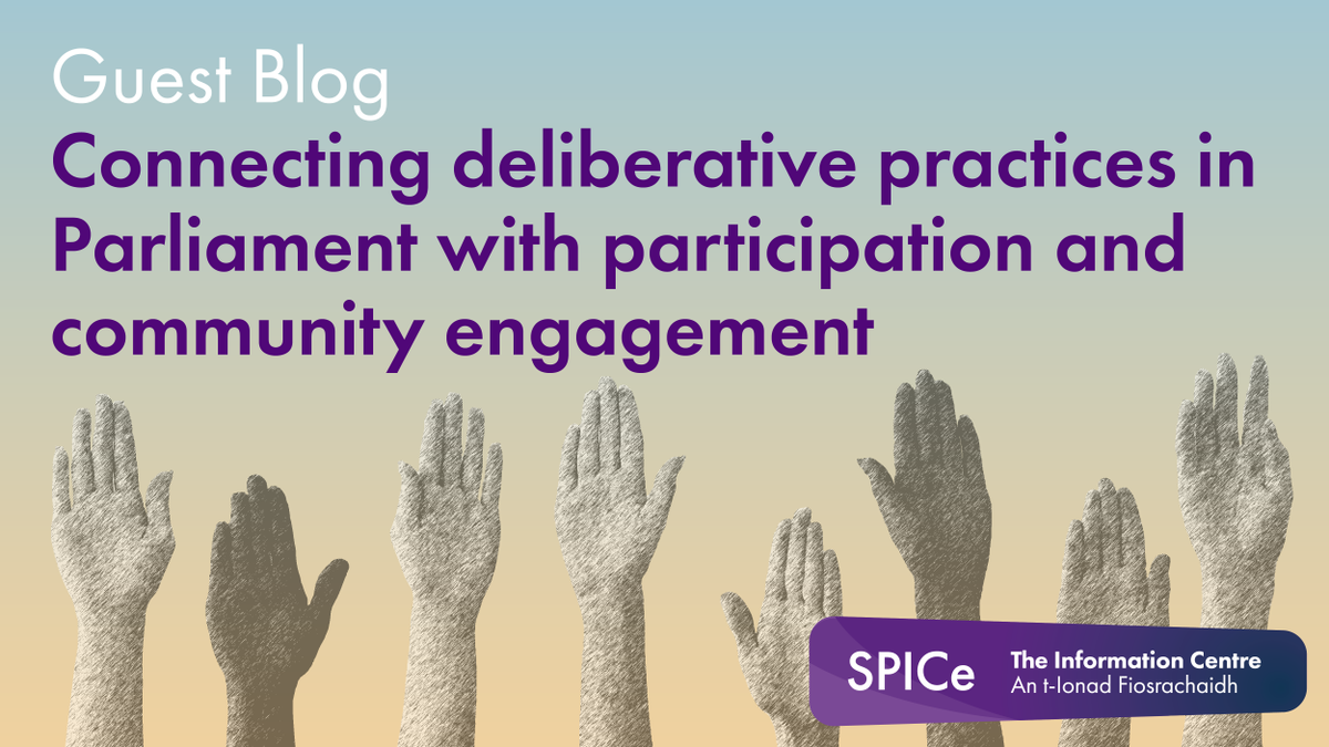 In our latest guest blog, Dr Ruth Lightbody of @CaledonianNews shares the key findings of her work looking at suggested key principles and a practice framework for @scotparl as it increases its use of deliberative engagement: ow.ly/Eeqy50Rm36q