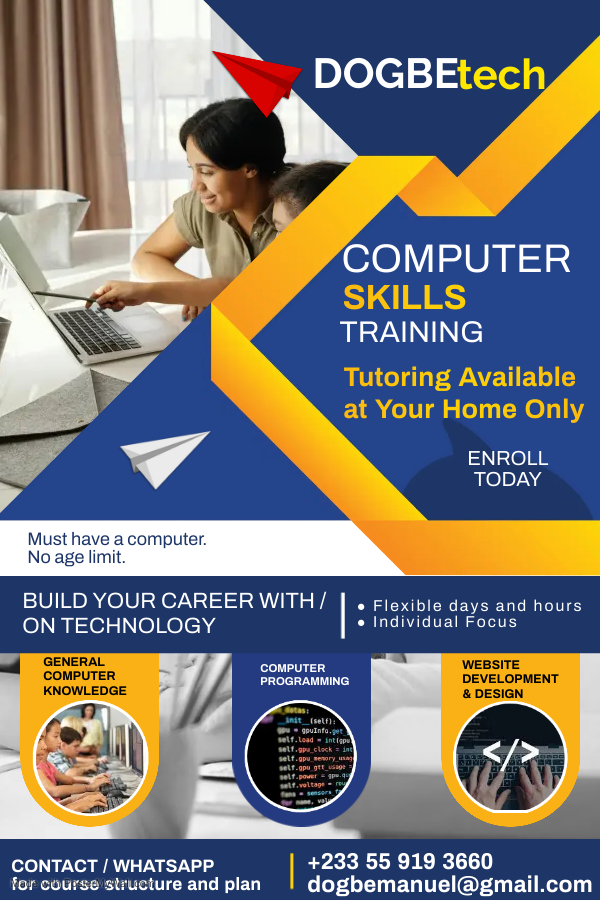 elikem_walker's tweet photo. General Computer Knowledge, Computer programming, web development and design. https://t.co/i5nBZXcSsJ