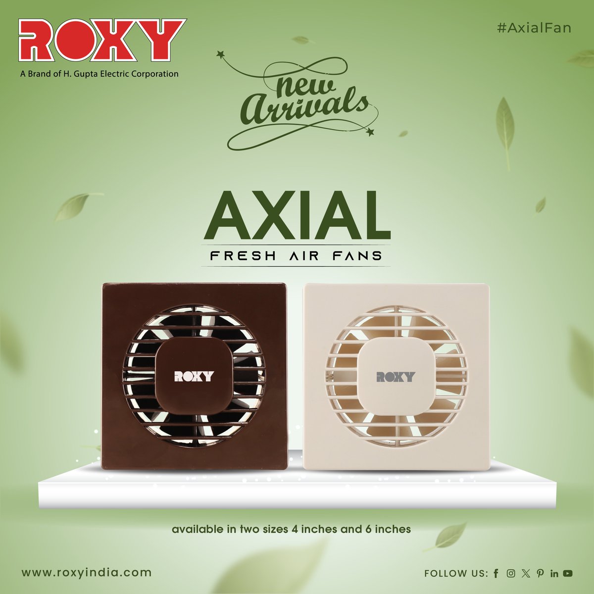 Dive into freshness with our new arrivals! Don't let bad odors ruin your day! Our Axial Fan not only keeps you cool but also eliminates unwanted smells, leaving your space fresh and comfortable. . . . . For more visit:- roxyindia.com . . . . #FreshAir #staycool