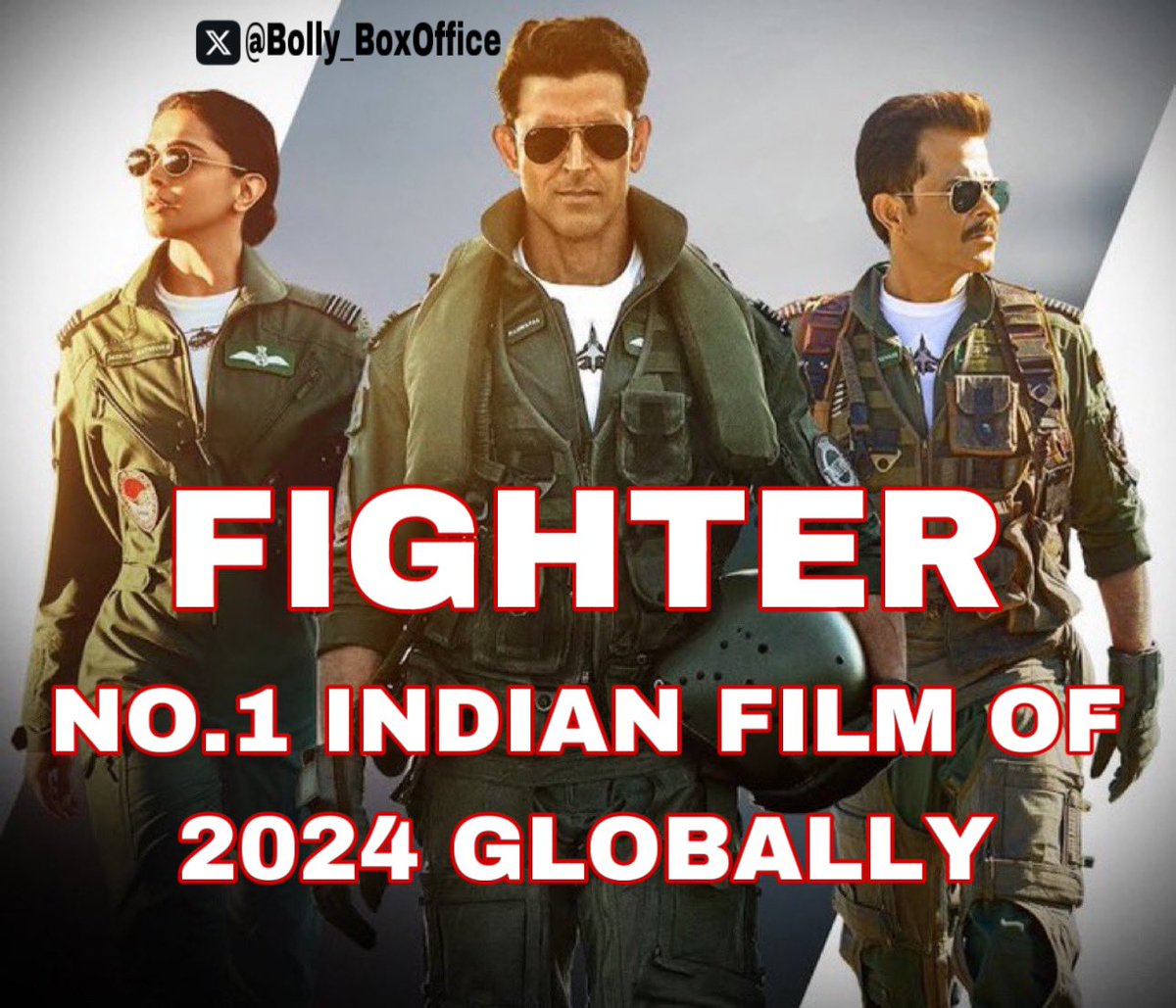 #HrithikRoshan starrer #Fighter remains the Highest Grossing Indian Film of 2024. 💥🔥

#DeepikaPadukone #SiddharthAnand
