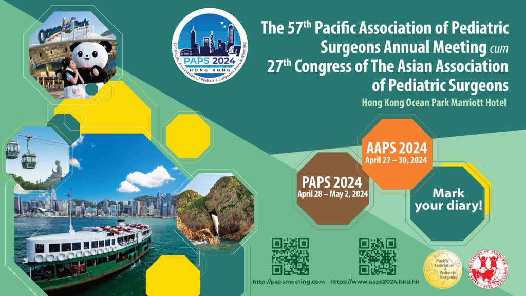 Can’t wait to meet everyone at the upcoming @PAPSPedSurgery and AAPS meeting soon! See you in Hong Kong! #PAPS2024 #SoMe4PedSurg