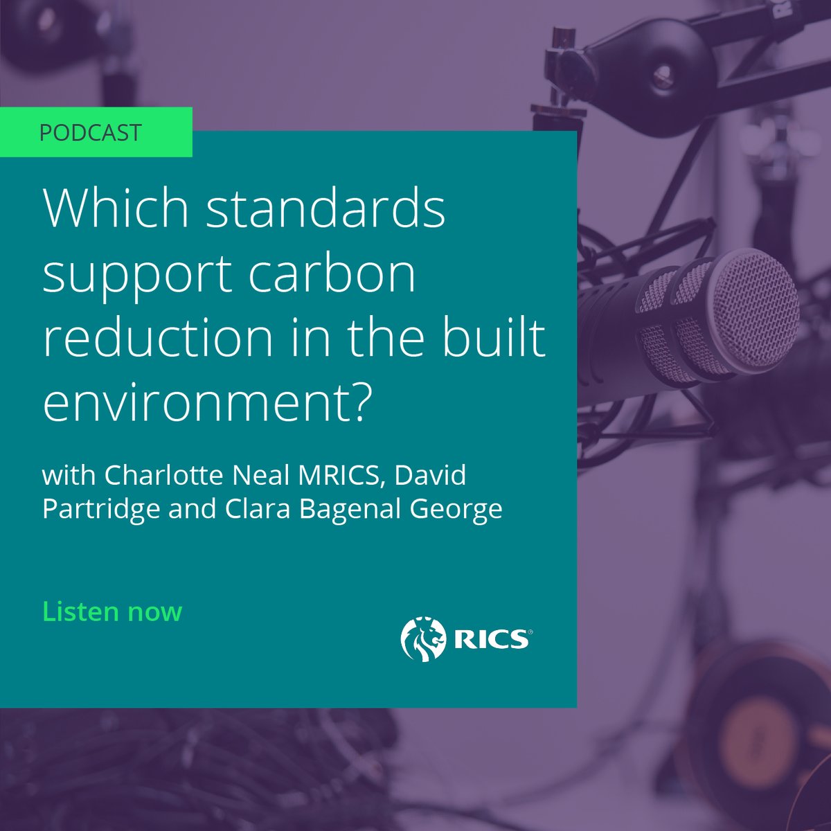 🎙 Charlotte Neal, Director of Surveying Practice at RICS, discusses the formation of carbon reduction standards and how to reduce carbon in personal activities with industry professionals. Listen now 👉 ms.spr.ly/6014YHDkO #Decarbonisation #Standards