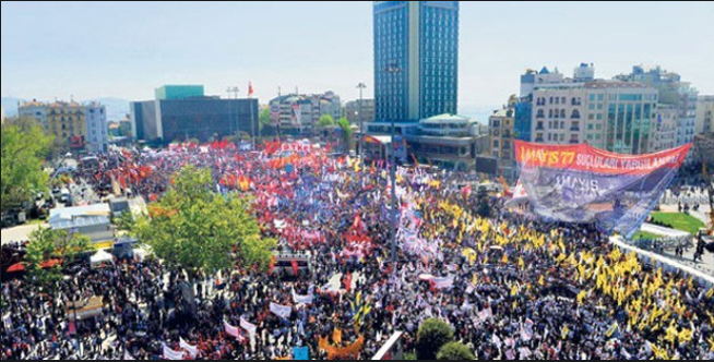 İstanbul Valisi Davut Gül, DİSK'in 1 Mayıs'ta Taksim'de miting başvuruna dair açıklama yaptı. Gül 'Taksim bu tür etkinliklerin tamamına kapalı. Talep eden herkese Taksim'de kutlamaların olmayacağını ilettik. Taksim'in dışındaki bir alanda kutlanacak' dedi.