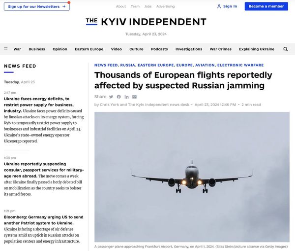 Thousands of European flights reportedly affected by suspected Russian jamming.

They really don't want people flying, (Agenda 2030) or Russia is actually jamming GPS systems. Both are very possible. 

#News #Russia #Europe #Travel #RussiaNews #EuropeNews #WorldNews #TravelSafety