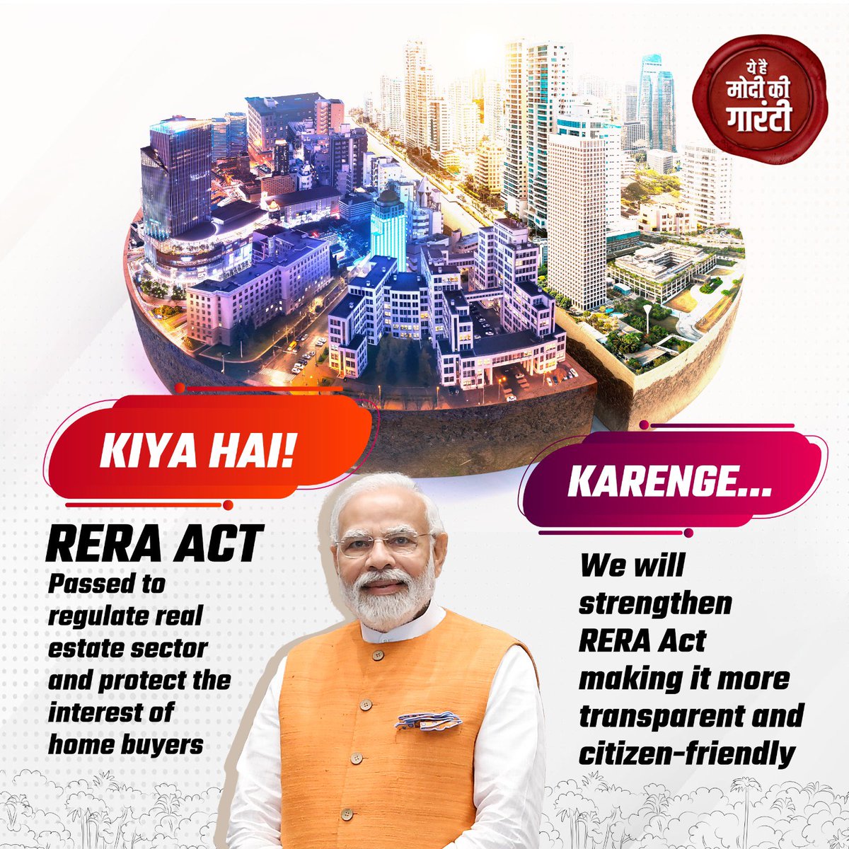 Promoting affordable housing. #ModiKiGuarantee