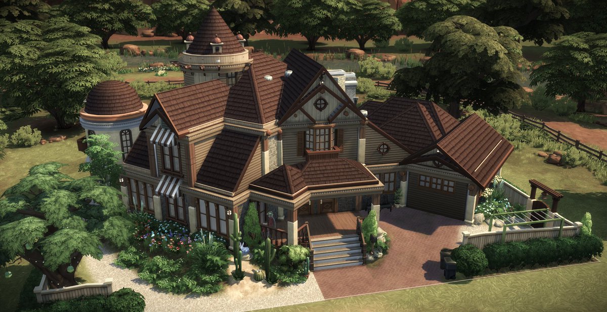 Not very Fallout... 🫤 But, this is my latest #WIP...Was wanting to build a Ranch style home...😁#TMone54 #ShowUsYourBuilds #EACreatorNetwork #TheSims4 #TheSims