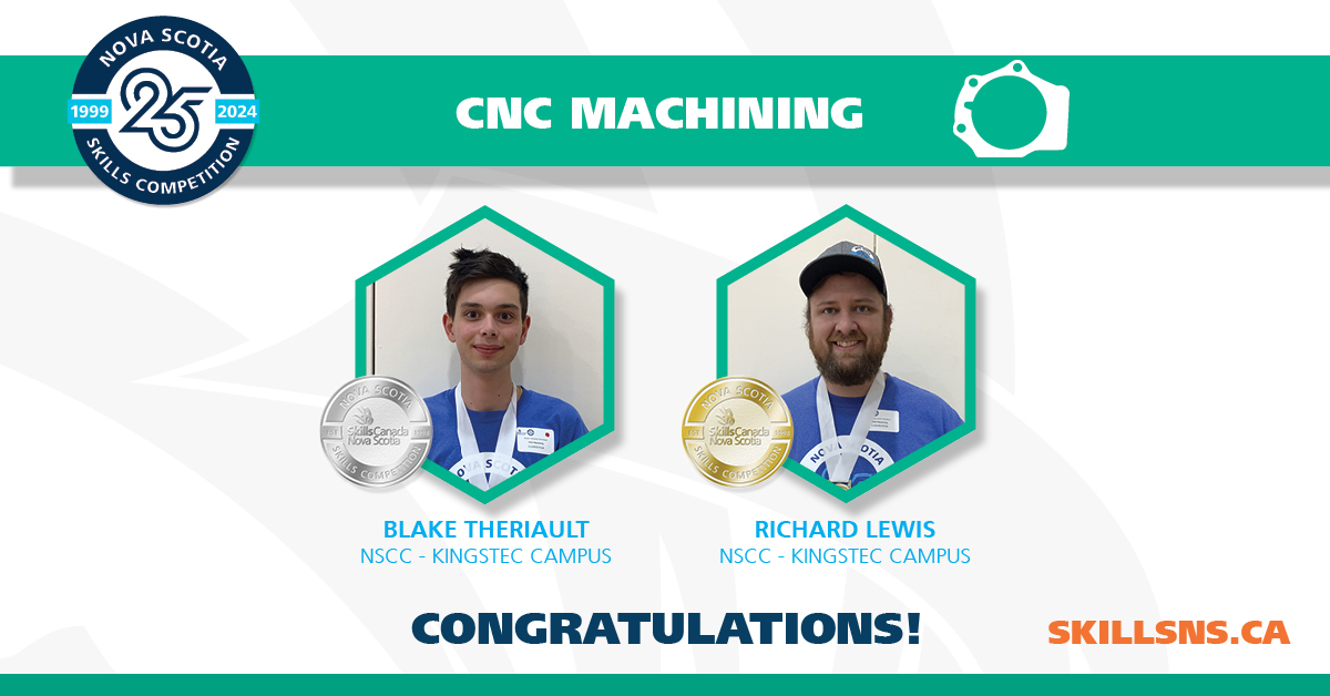 Congratulations to the winners of the CNC Machining event at the 2024 Nova Scotia Skills Competition!  #2024NSSkillsCompetition #SkilledTrades #Technology #NovaScotia #CNCMachining
@NSCCNews