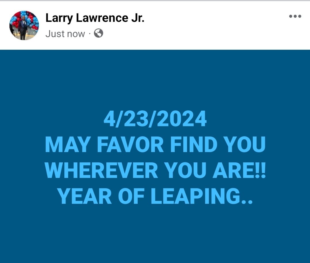 Larry Lawrence Jr (@LarryElderlaw7) on Twitter photo 2024-04-23 11:55:01