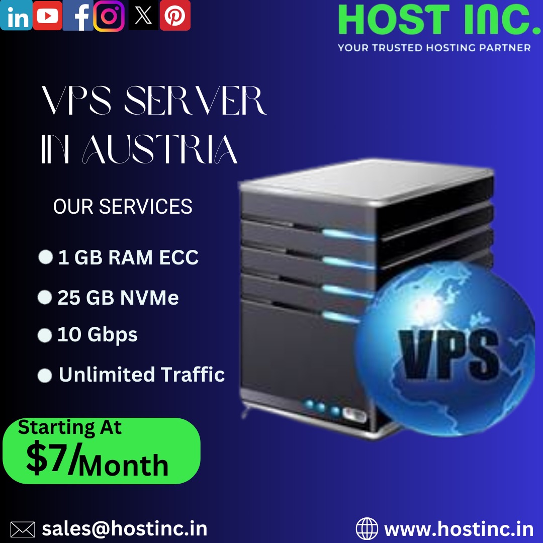 im_Hostinc's tweet image. &quot;Empower Your Online Presence with Our Austrian VPS Servers.&quot;
Get the best hosting for your website today.
Link in BIO For more

#vpsinaustria #vpshosting #VirtualPrivateServer #CloudHosting #ServerManagement #WebHosting #DataCenter #ServerSecurity #HostingServices
